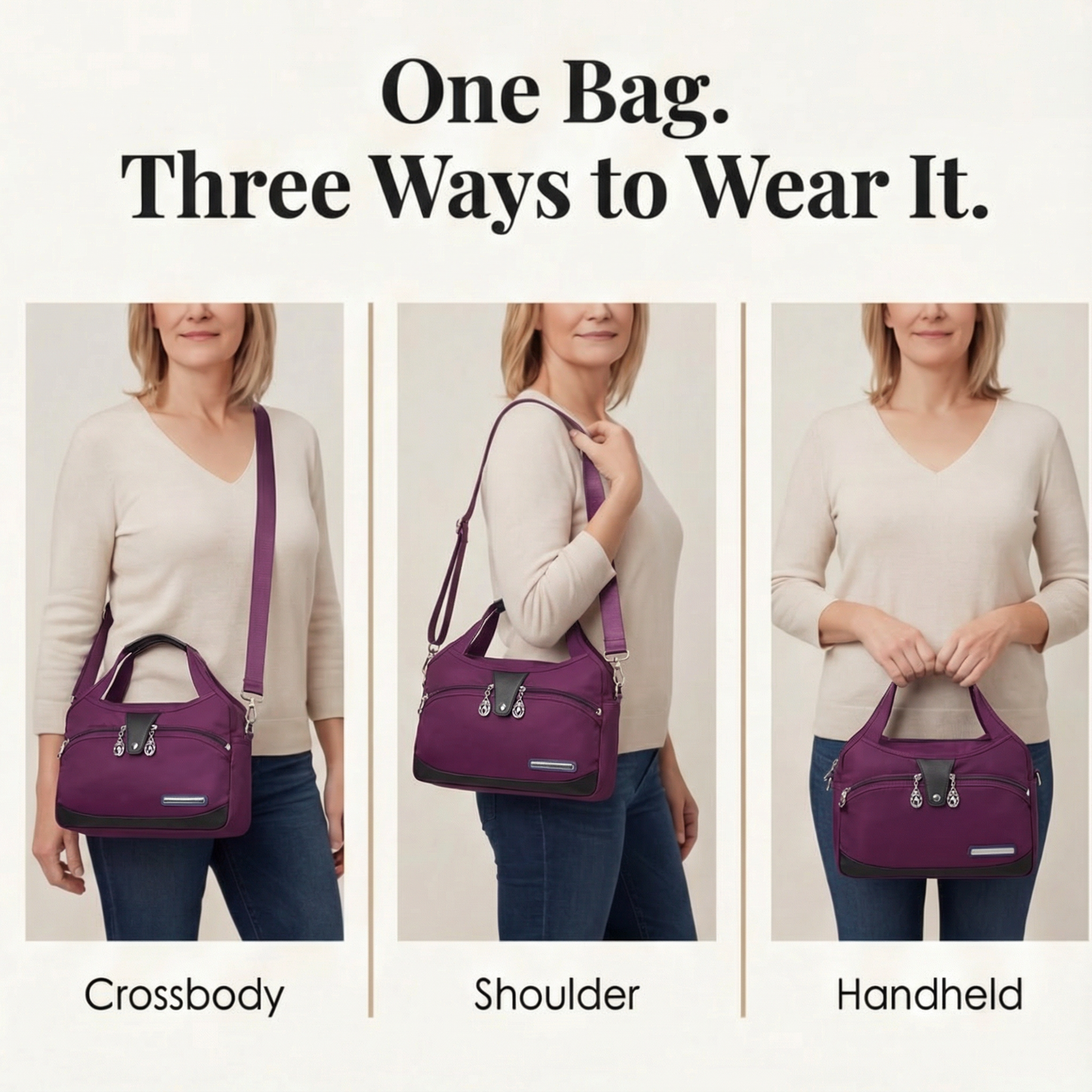 Multi Pocket Crossbody Bag