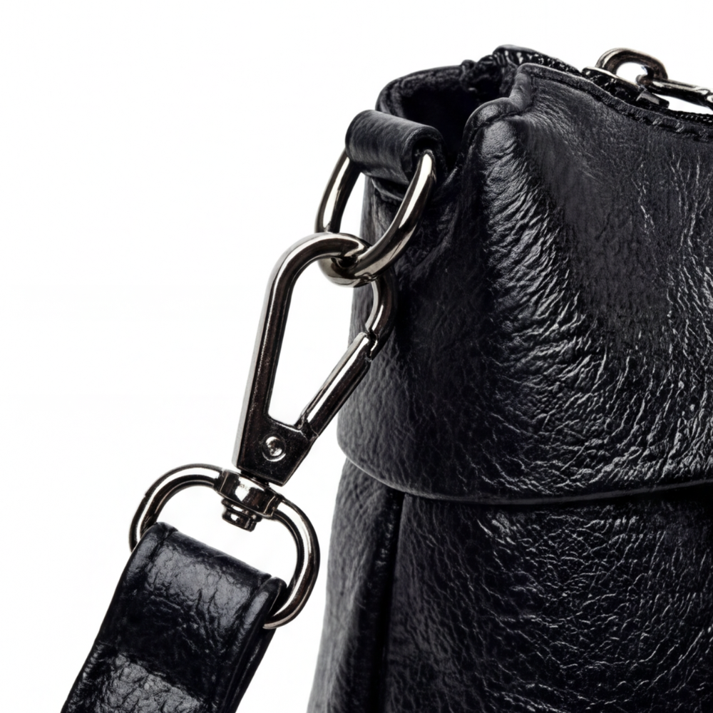 Soft Leather Crossbody With 3 Compartments