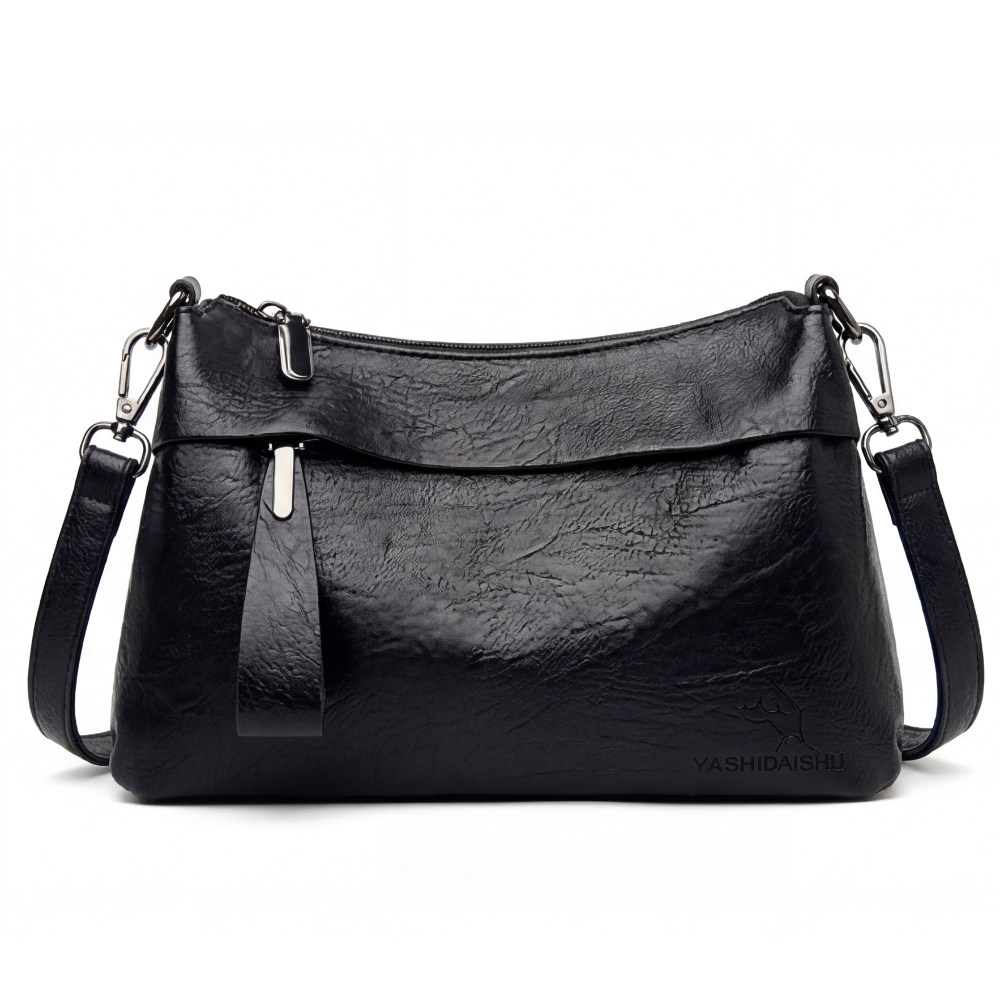 Soft Leather Crossbody With 3 Compartments