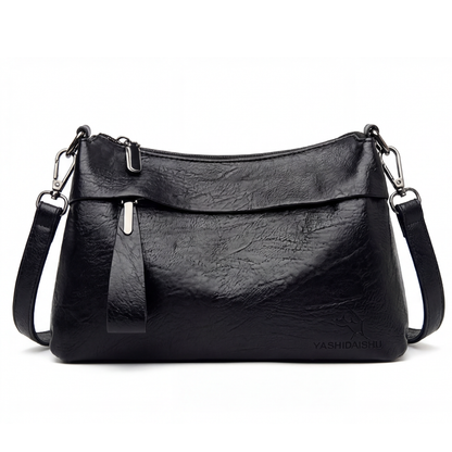 Soft Leather Crossbody With 3 Compartments