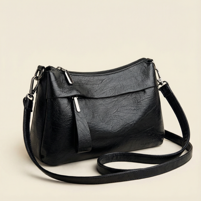 Soft Leather Crossbody With 3 Compartments