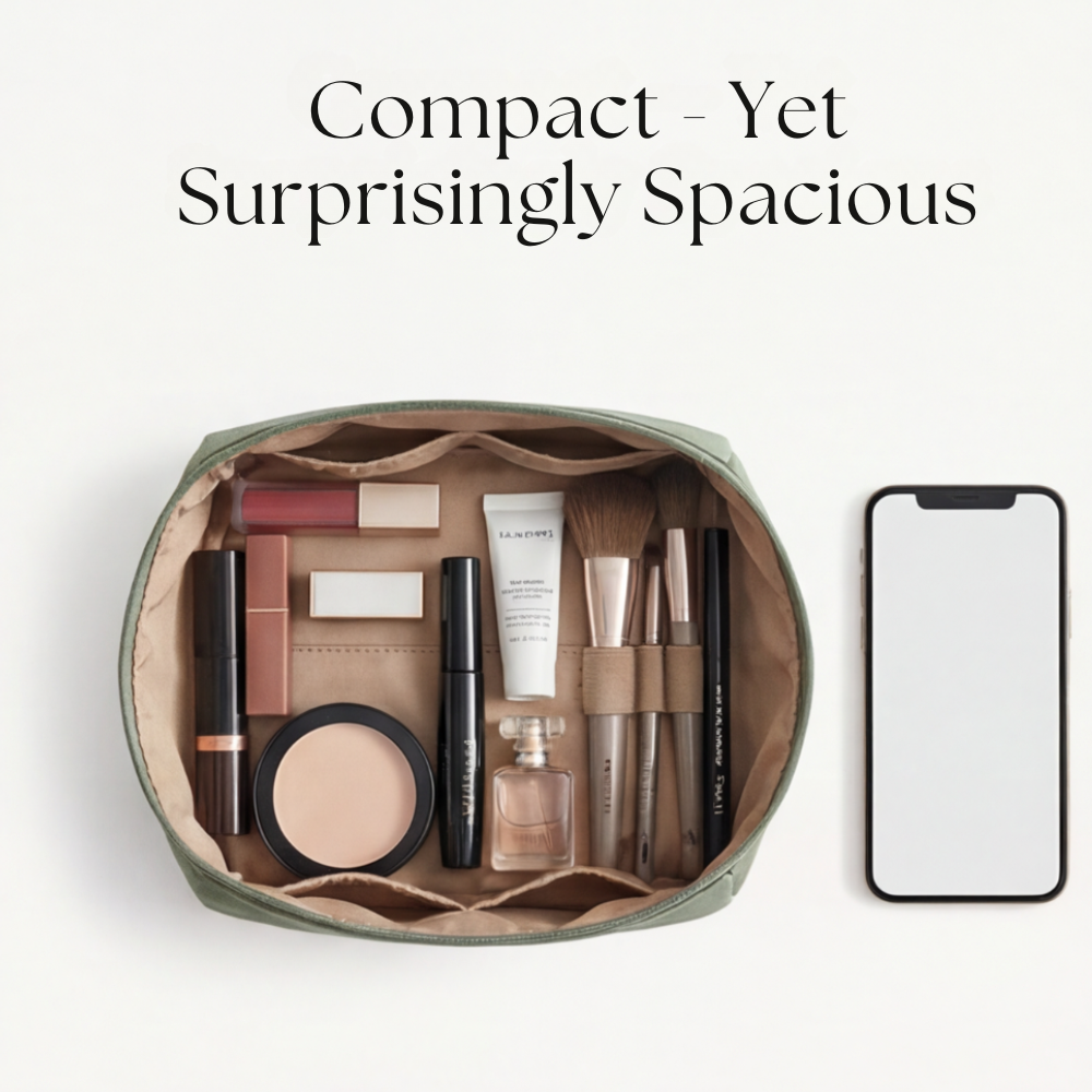 Double Zipper Makeup Bag for Travel