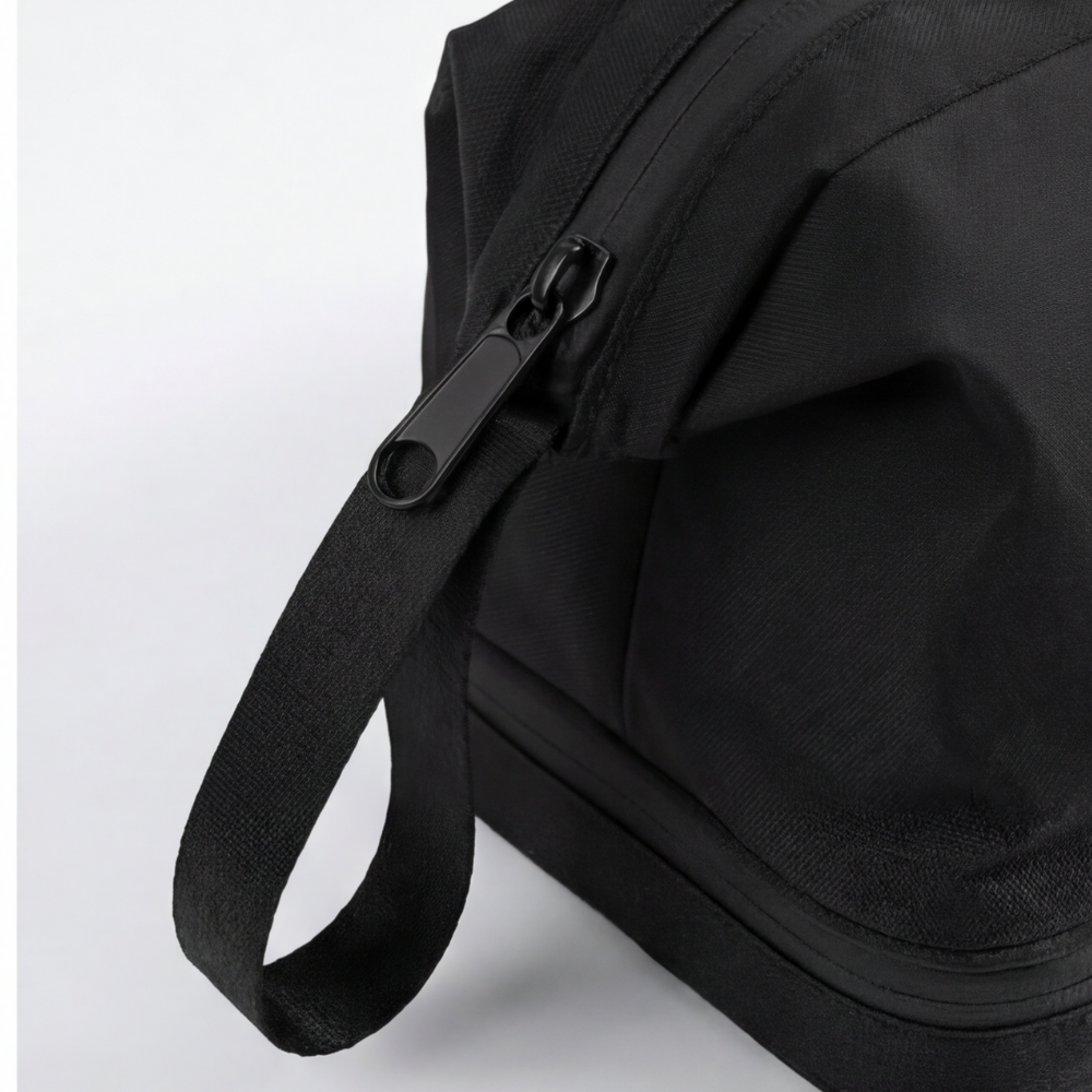 Dual-Layer Toiletry Bag with Wide Opening