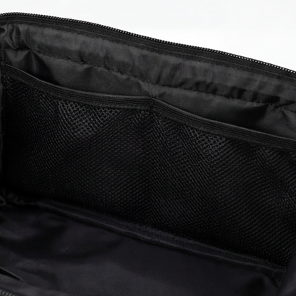 Dual-Layer Toiletry Bag with Wide Opening