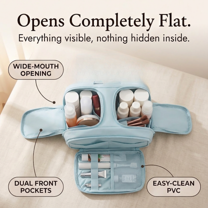Wide-Mouth Toiletry Bag