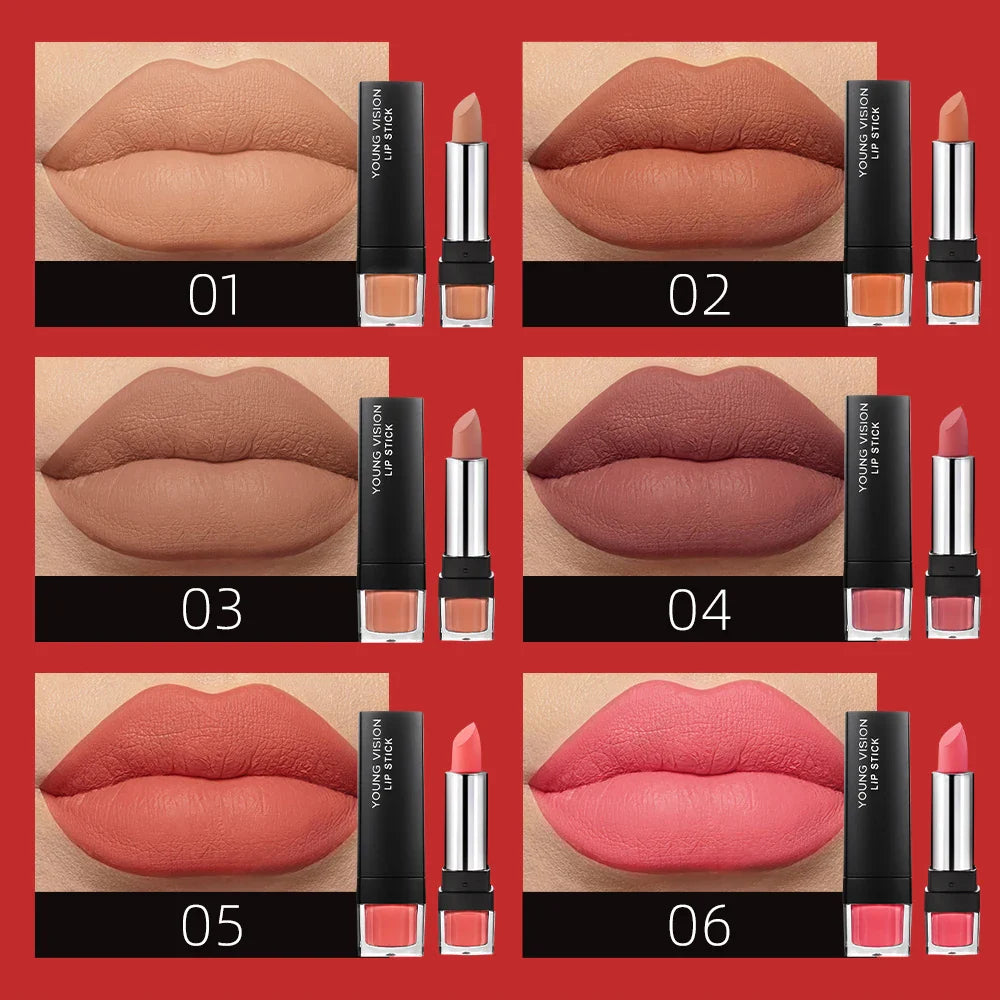 Velvet Matte Lipstick Gift Set - 6 Pcs