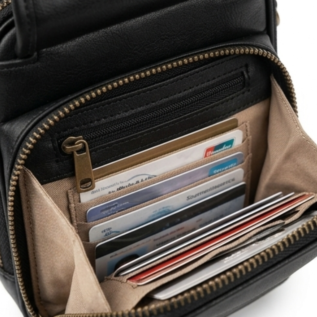 Organized Crossbody Bag with Card Slots