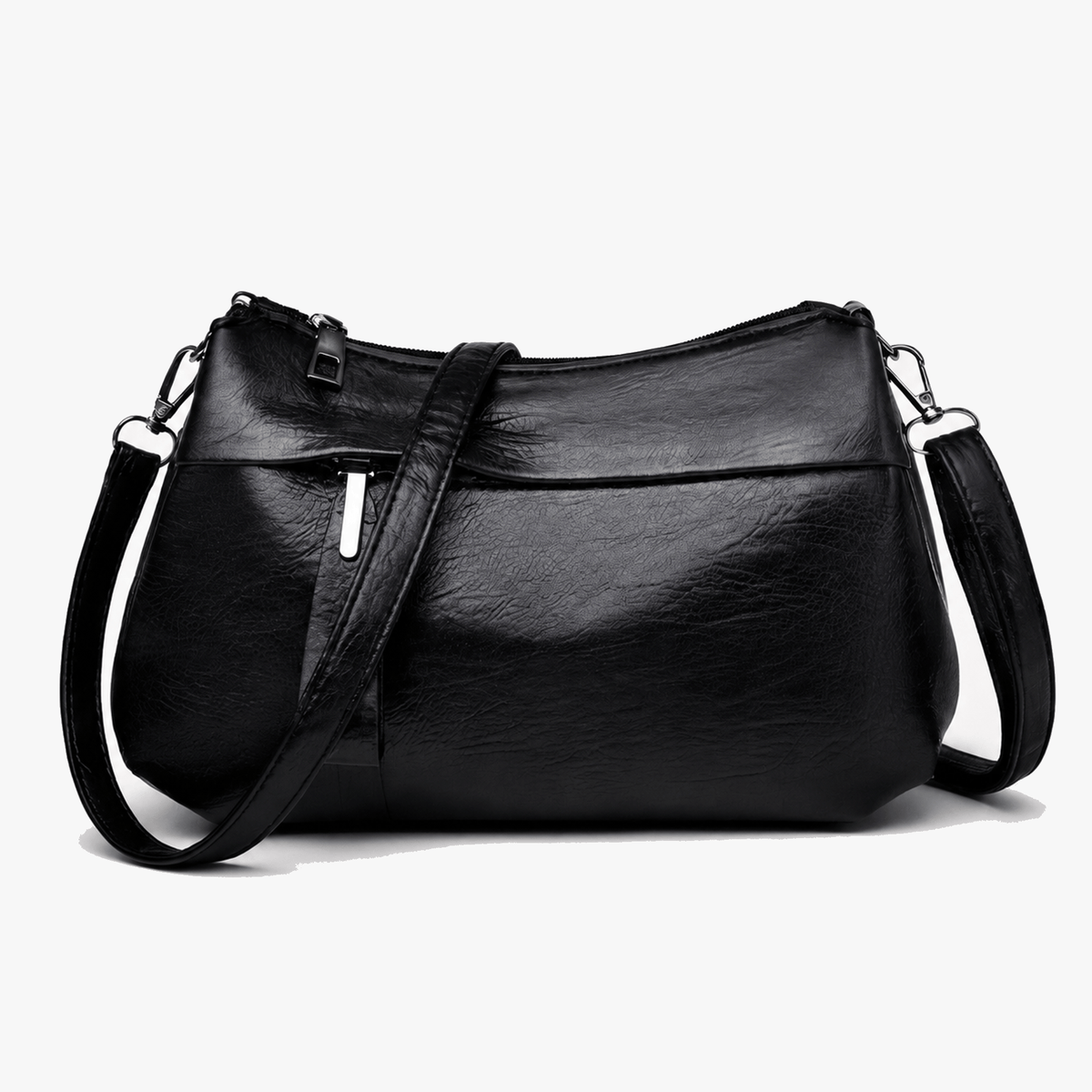 Soft Leather Crossbody With 3 Compartments