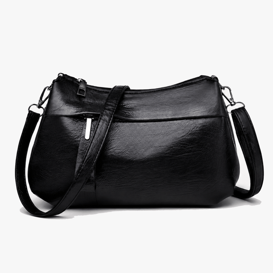 Soft Leather Crossbody With 3 Compartments