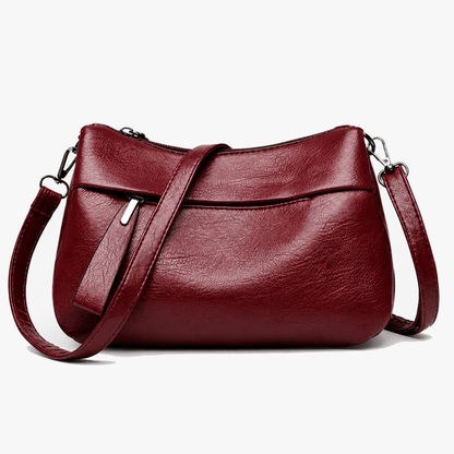 Soft Leather Crossbody With 3 Compartments