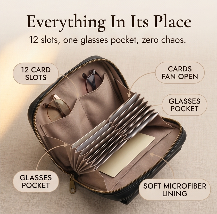 Organized Crossbody Bag with Card Slots