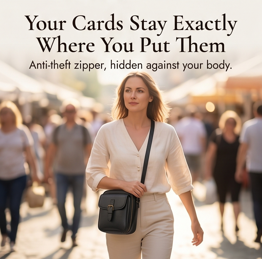 Organized Crossbody Bag with Card Slots