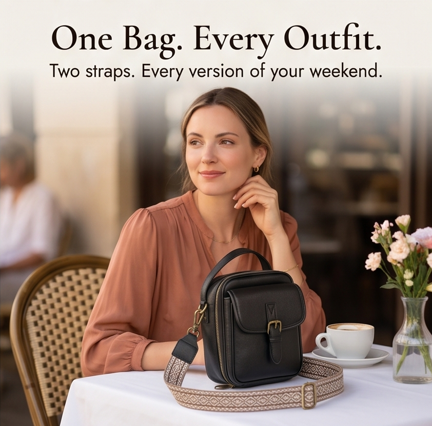 Organized Crossbody Bag with Card Slots