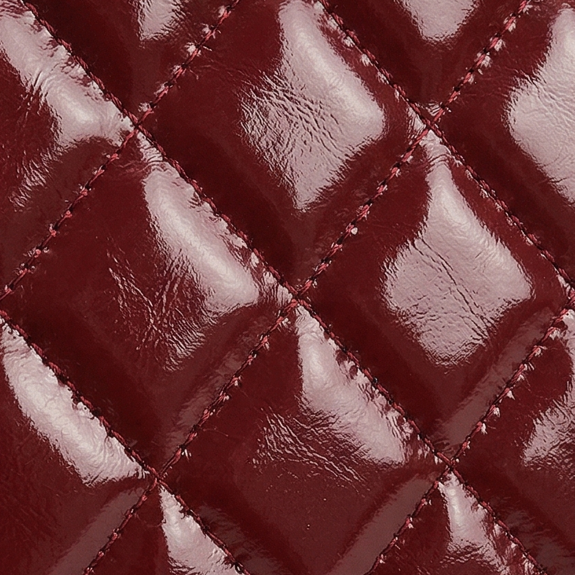 Quilted Handbag with Silk Scarf Handles
