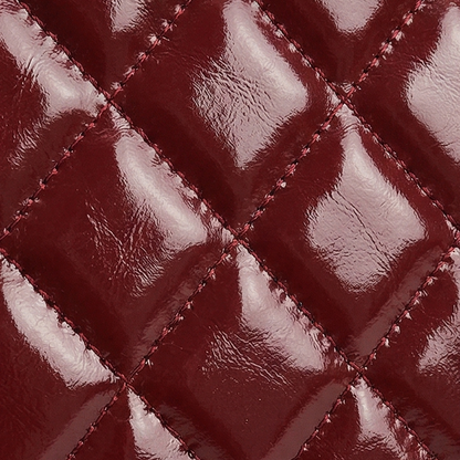 Quilted Handbag with Silk Scarf Handles
