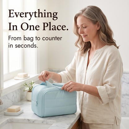 Wide-Mouth Toiletry Bag