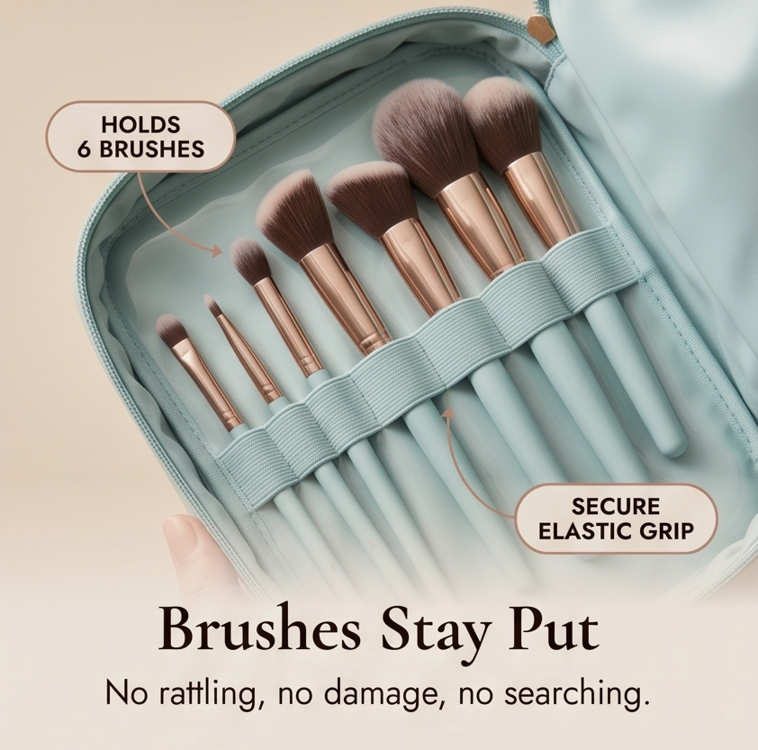 Wide-Mouth Toiletry Bag
