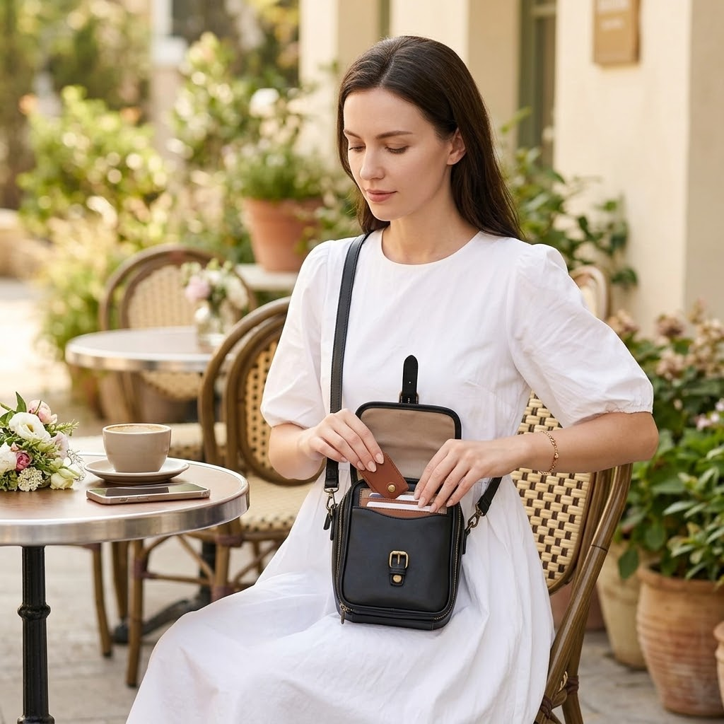 Organized Crossbody Bag with Card Slots
